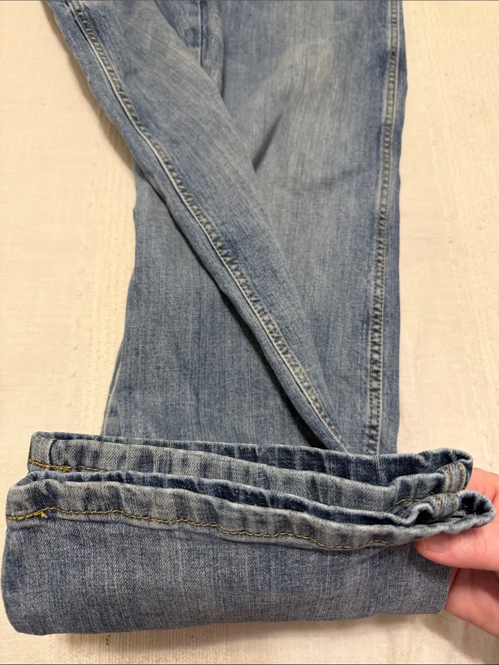 TWO PAIR Wrangler Light Blue Men’s Slim Bootcut Jeans 40x32